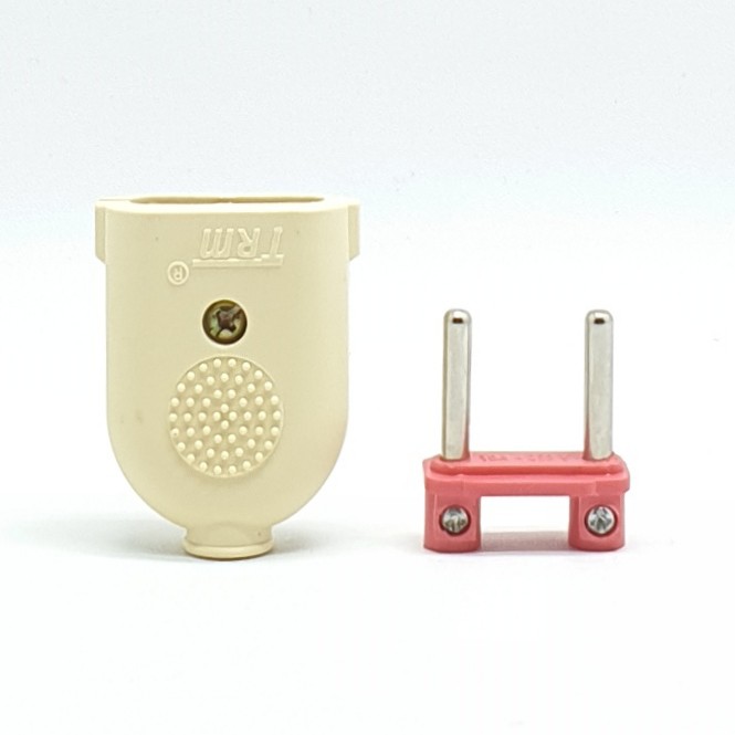 @30 Pcs (1 Kotak) Trm TK-001/ST-106 Steker Biasa Gepeng Mini Lux Trm Sistem Terminal / Colokan