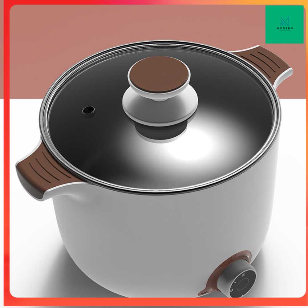 TD - CAB Trifate Panci Listrik Mini Electric Cooker Skillet 600W 1.5L AJL-A1301