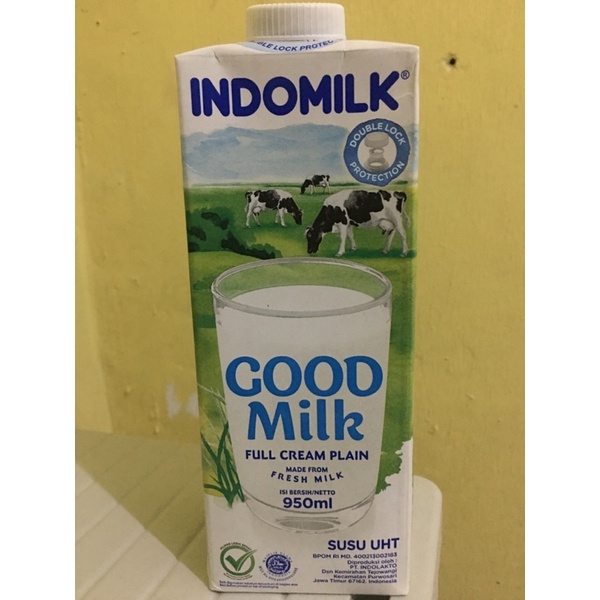 

Indomilk Good Milk Full cream Plain 950ml