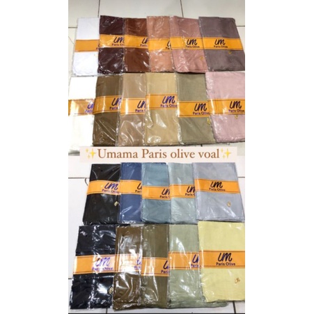paket grosir jilbab Paris olive umama