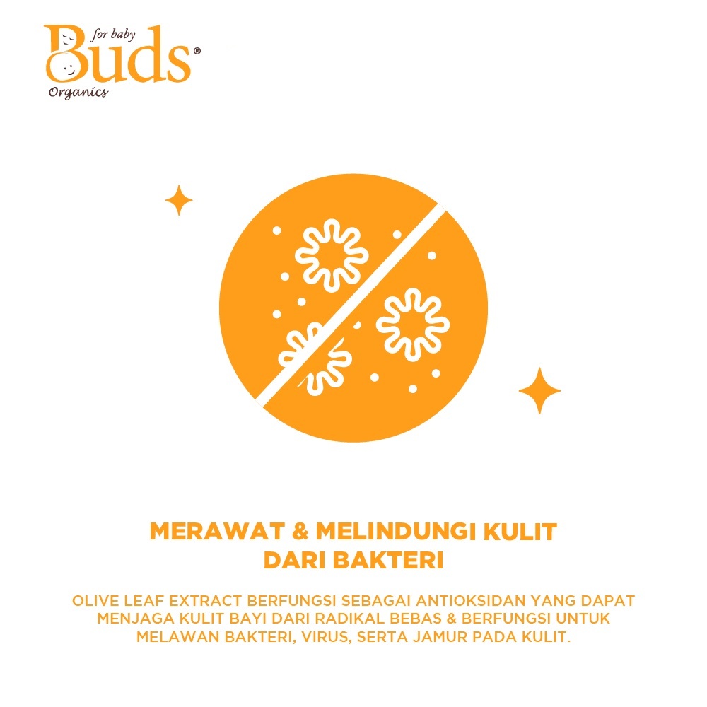 BUDS ORGANICS NAPPY TIME SOOTHING CREAM LOTION/KRIM PERAWATAN RUAM POPOK BAYI 50ml exp 05/2025