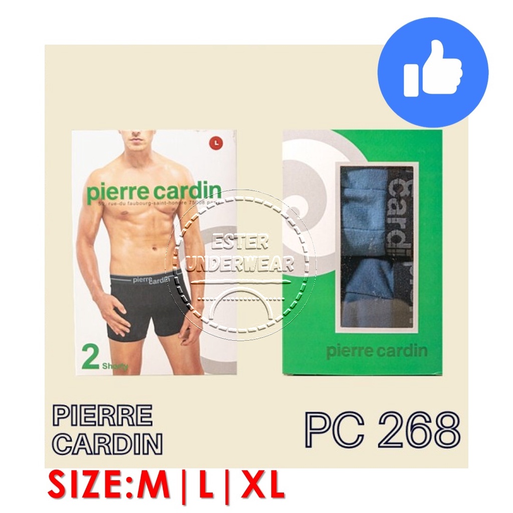 Celana Boxer Pria PIERRE CARDIN PC 268 ISI-2 PCS bahan katun