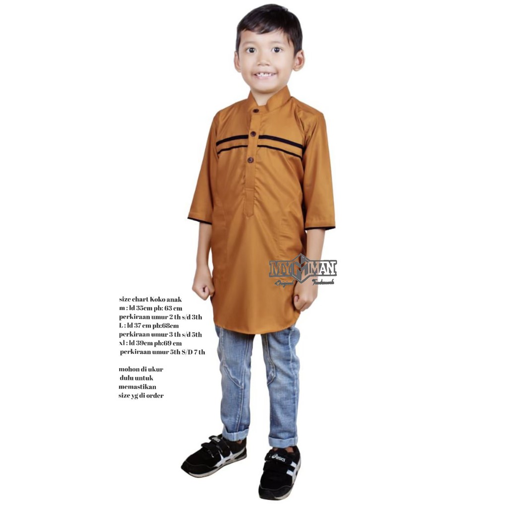 KOKO QURTA ANAK MY MAN ORIGINAL KUNING