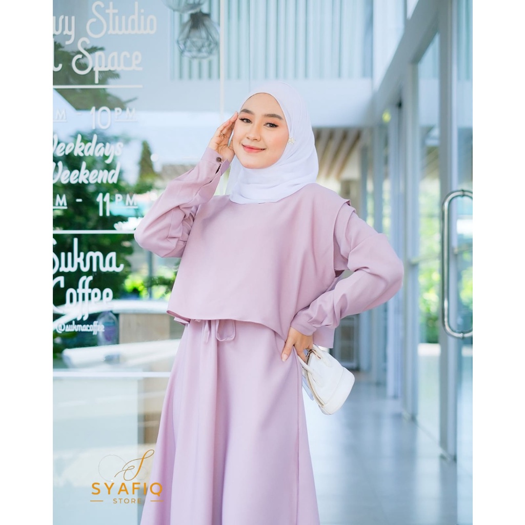 Andin X Ria Ricis | Fashion Muslim Terbaru Gamis Busui / Non Busui Maxi Dress gamis