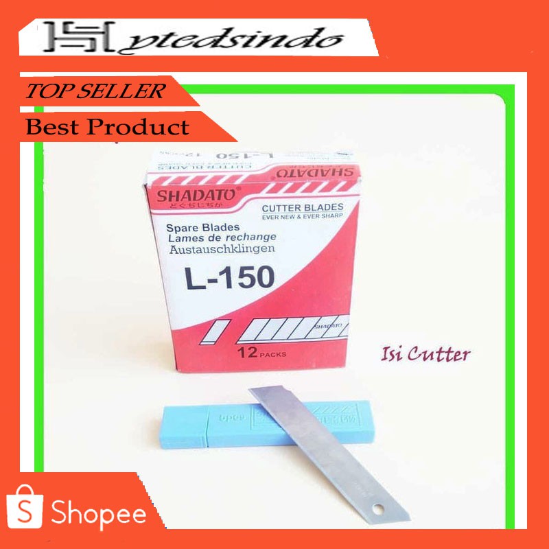 Isi Cutter Besar L-150 / Refill Cutter Blade 1Dus 12 Tube SHADATO