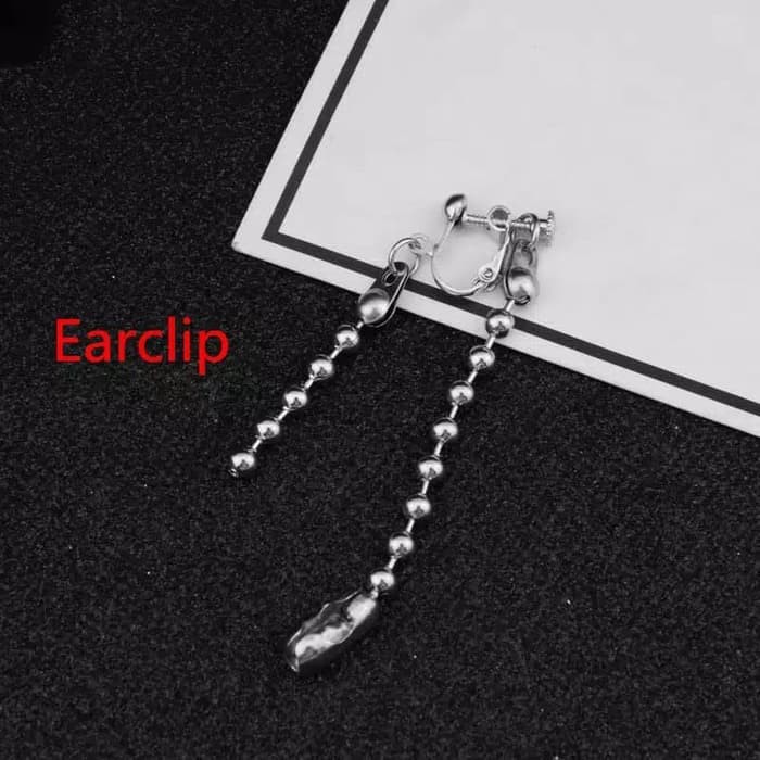 EE0465 - Anting JEPIT Tanpa Tindik Pria Wanita Kpop Korea BTS EXO GOT7