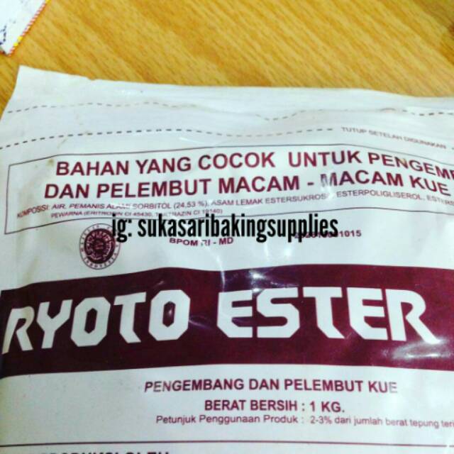 

Ryoto SP pengembang kue 1 kg pack 1kg cake emulsifier