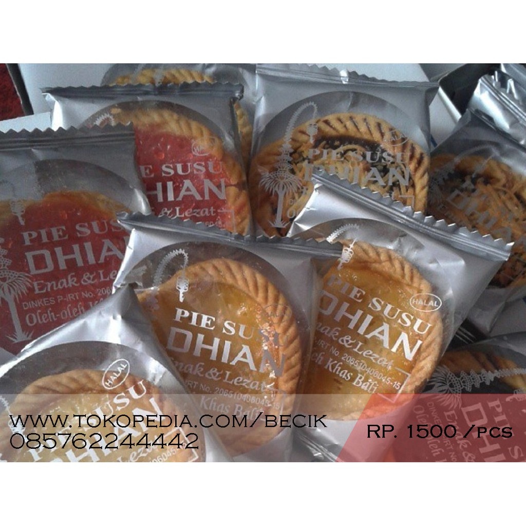 

Pie Susu Dhian Bali - isi 50 pcs - 1500/pcs