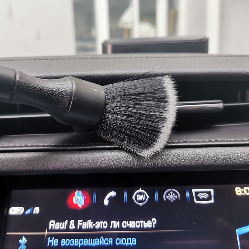 Ultra-Soft Detailing Auto Interior Brush With Synthetic Bristles Car Dash Duster Crevice Brush