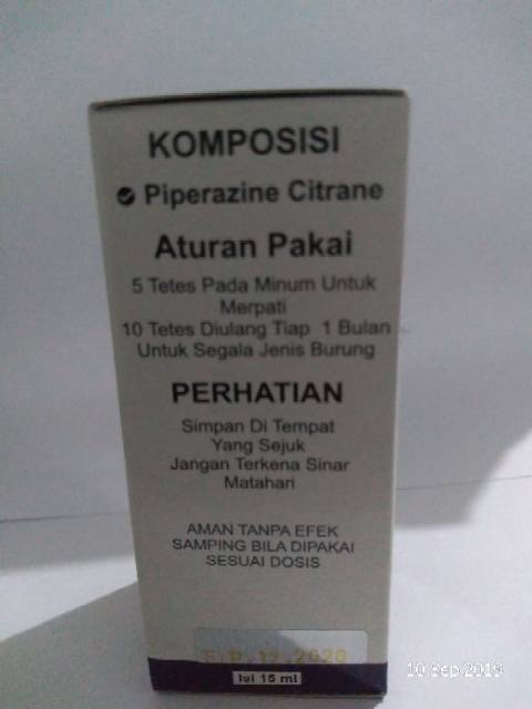 Obat cacing pada burung