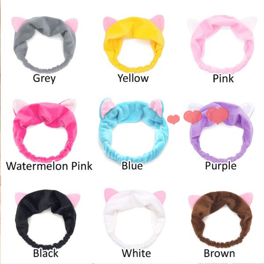 INFY- Bandana Bando Motif Kuping Hairband murah Korea Lucu Kucing Bando Headband Rambut Fashion R028