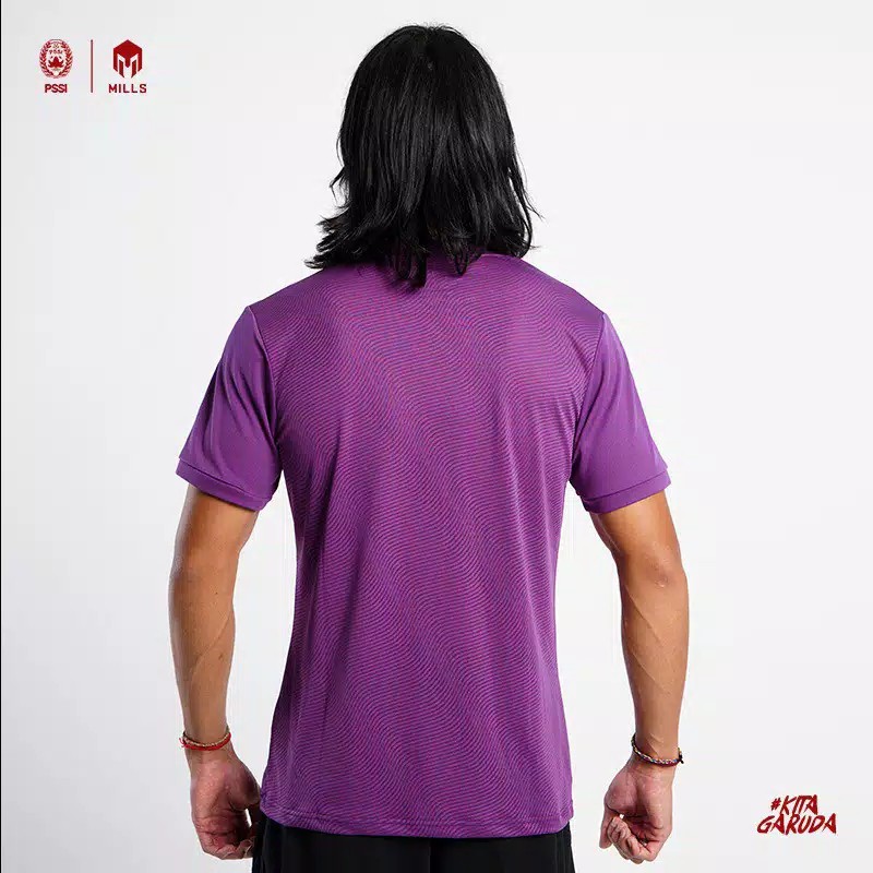 JERSEY TIMNAS GARUDA INDONESIA 2020 MILLS 1013GR BAJU LATIHAN TIMNAS TRAINING JERSEY TIMNAS PURPLE