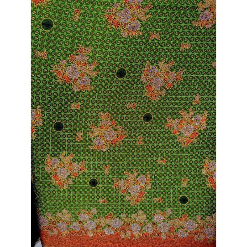 Musilmat Semi sutra Hijau Tua 3meter