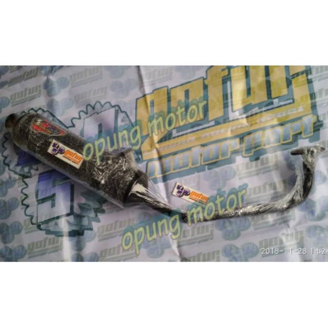 Knalpot racing mber kondoman Honda vario 125 150 LED
