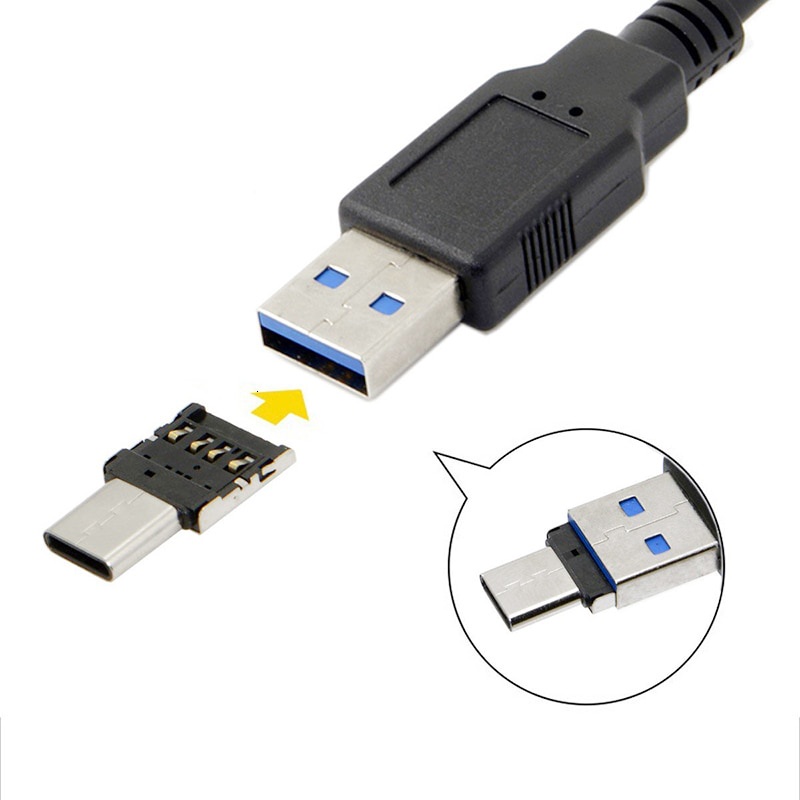 USB Type C to USB 2.0 OTG Smartphone 3.1 Type-C USB-C Connector Type C Male to USB Female OTG Adapter Converter For Android Tablet Phone Flash Drive U Disk 1Pcs USB