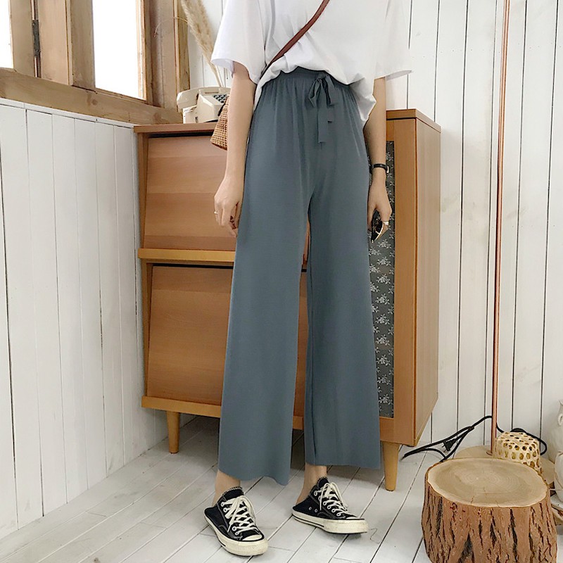 kulot highwaist Celana panjang wanita Celana highwaist wanita Wide leg pants