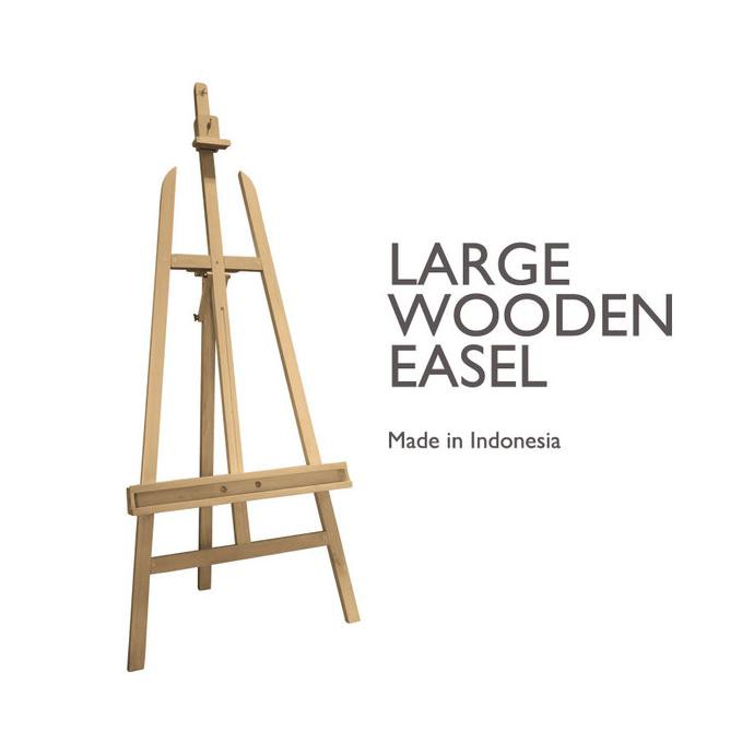 

Sale! Xpression Wooden Easel - Large Canvas Stand (Lokal) Terpercaya