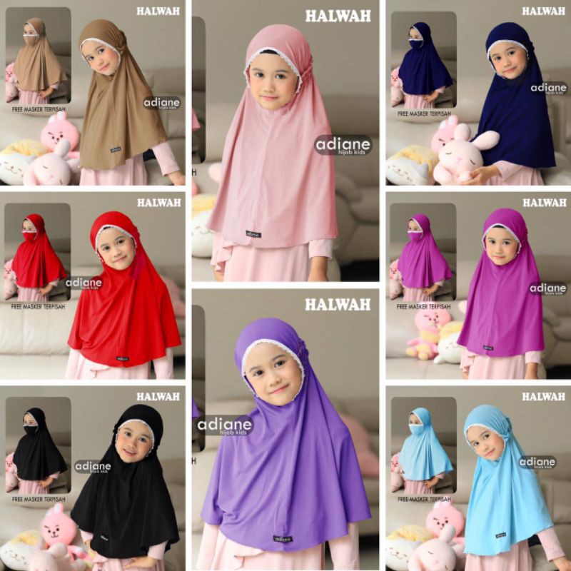 HIJAB ANAK DAILY HALWAH By ADIANE