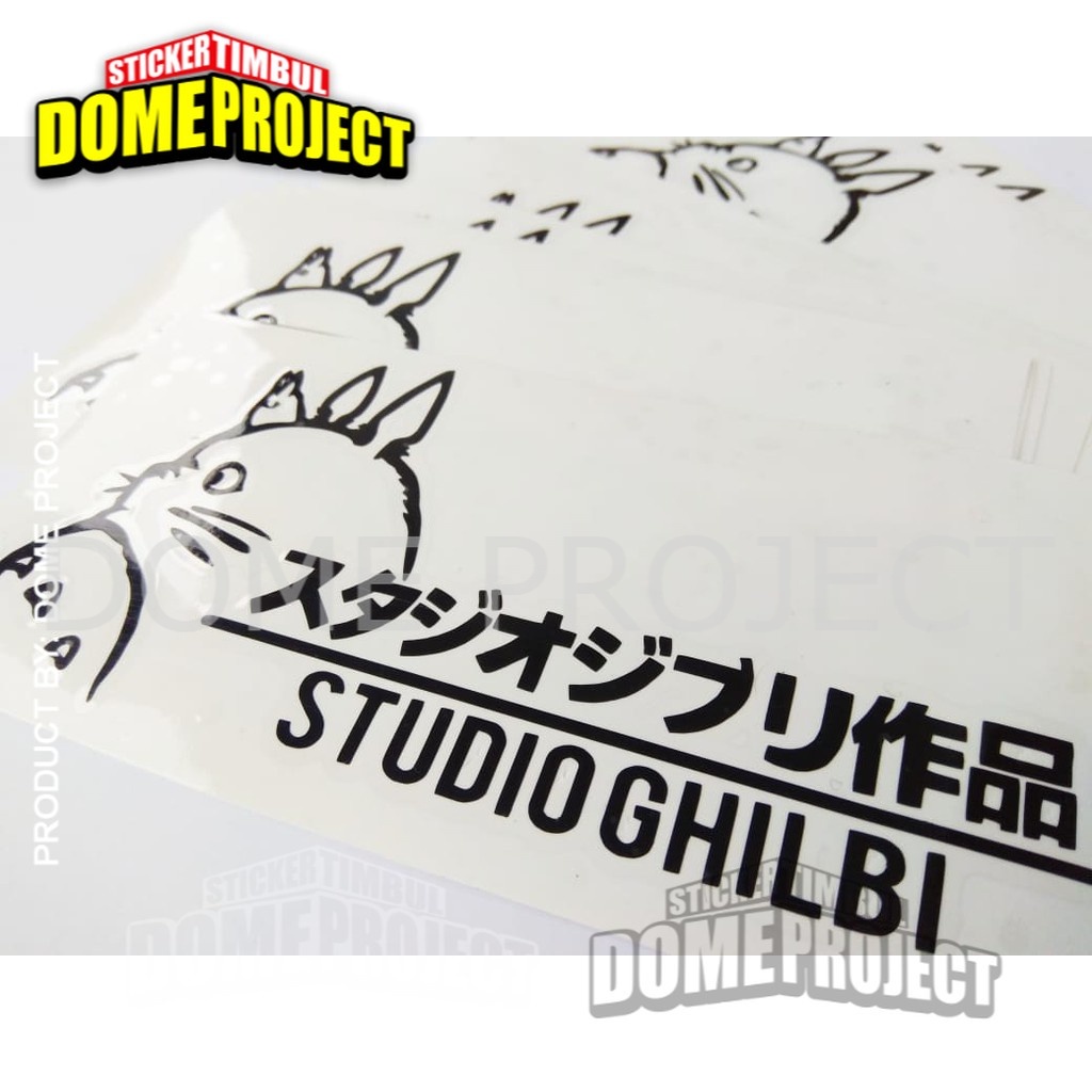 STIKER MOTOR CUTTING STUDIO GHIBLI DECAL HELM MOTOR KACA MOBIL LOGO ANIME STICKER AESTHETIC KEREN