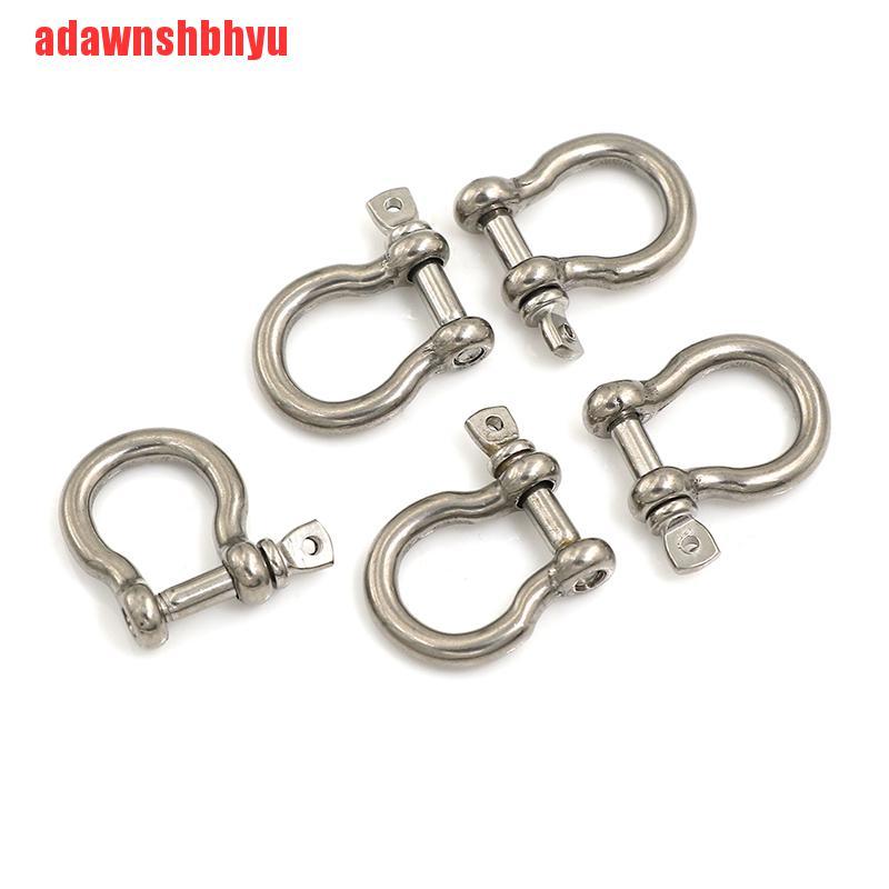 5pcs M4 304 Pin Sekrup Busur Shackle Bahan Stainless Steel