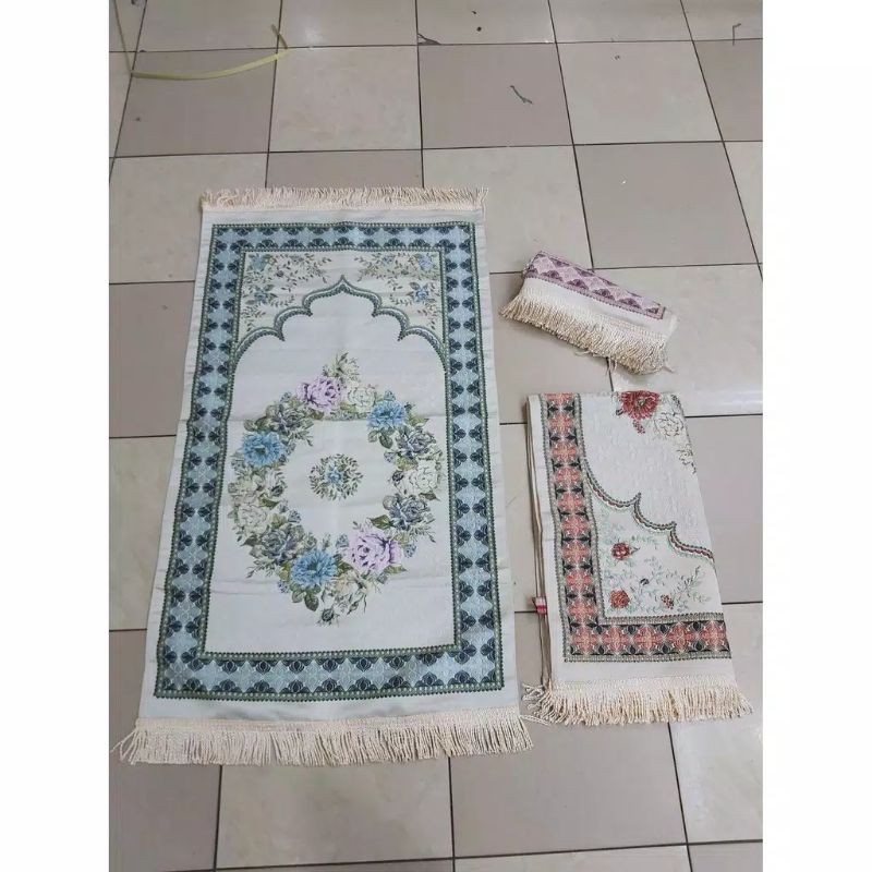 sajadah premium genova motif pirlanta/sajadah seserahan