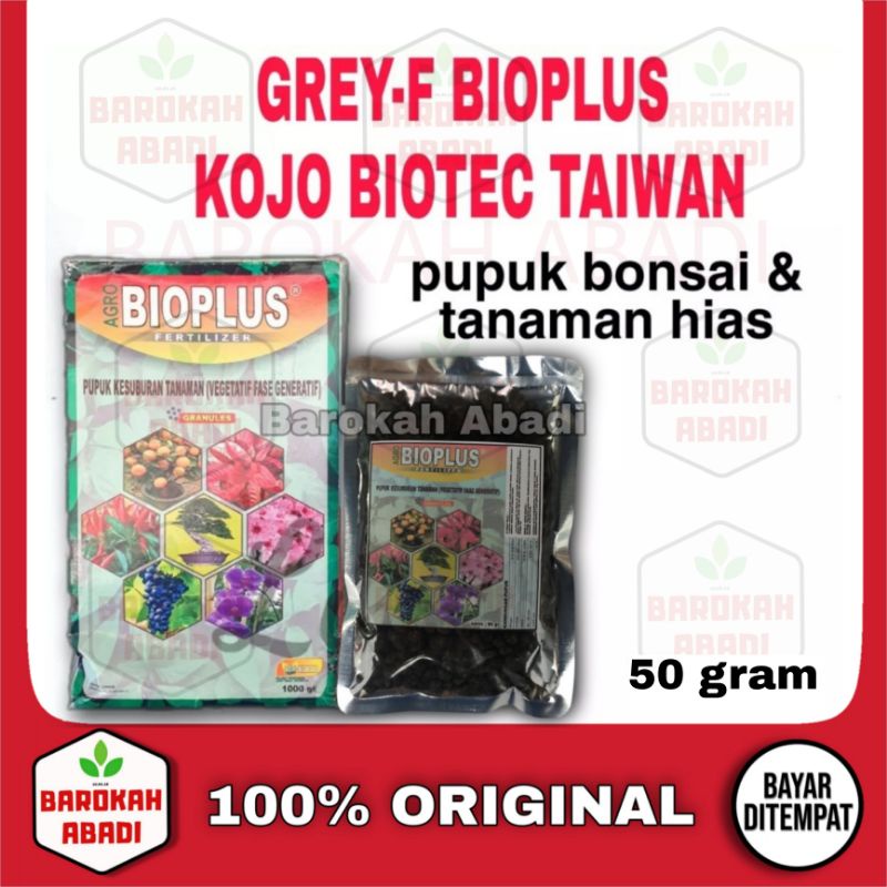 PUPUK BIOPLUS KOJO BIOTEC TAIWAN 50GR pupuk bonsai dan tanaman hias