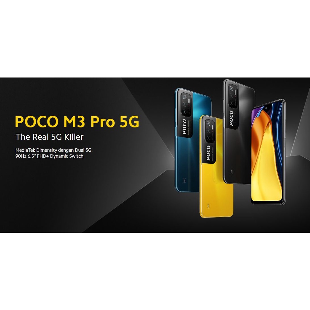 Xiaomi Poco M3 Pro 5G 4/64GB + 6/128GB Garansi Resmi