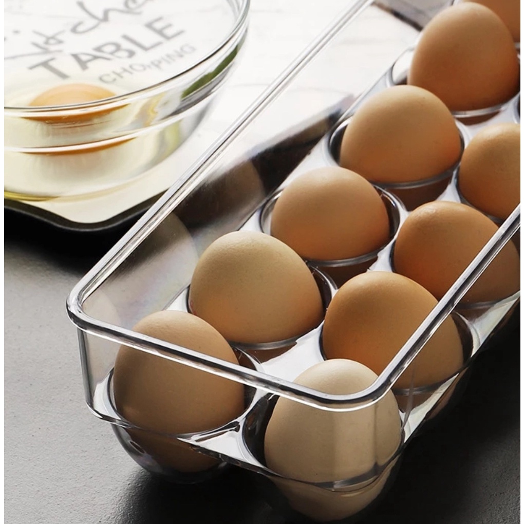 Kotak Telur Egg Storage Box Refrigerator Clear Box Tempat Telur Telor Tempat Penyimpanan Telur Egg Organizer