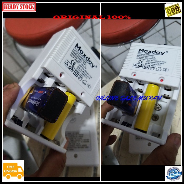 G262 ori 100% adaptor desktop alat cas casan charger baterai A2 A3 9V volt elektronik travel Universal multifungsi power supply adapter ac dc aa aaa Kotak Ni-Cd Ni-MH original  BISA SEGALA JENIS BATERAI A2 A3 9V  Kapasitas untuk 4 batu baterai AA &amp; 4 batu