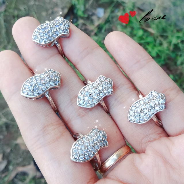 Cincin Permata Terompah/cincin alpaka / cincin permata / cincin Islam / cincin wanita / cincin arab
