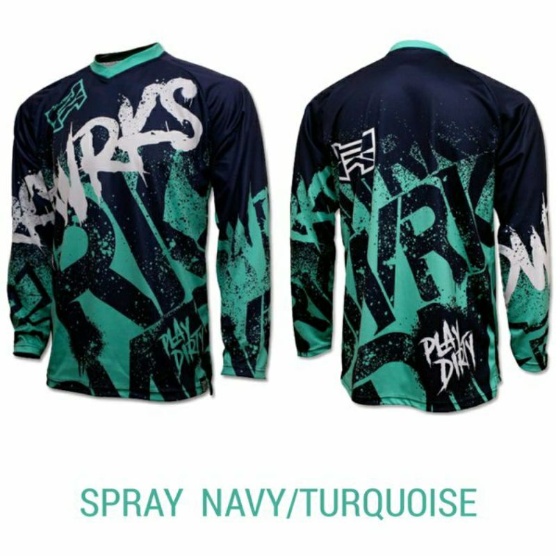 JERSEY SEPEDA MTB DH BMX DIRTWORKS CUSTOM NAMA