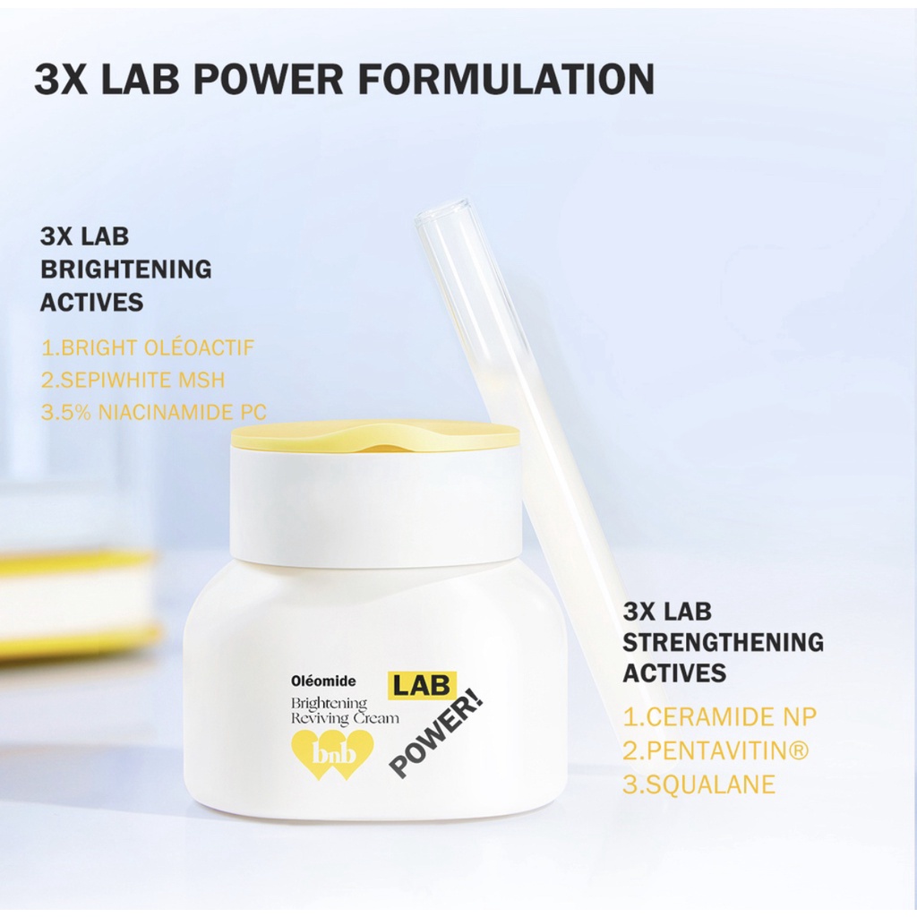 BNB barenbliss Korea Meta-Glow Lab Power! Oléomide Brightening korea Reviving Cream   28 Days Brightening   Pemutih Dan Pencerah