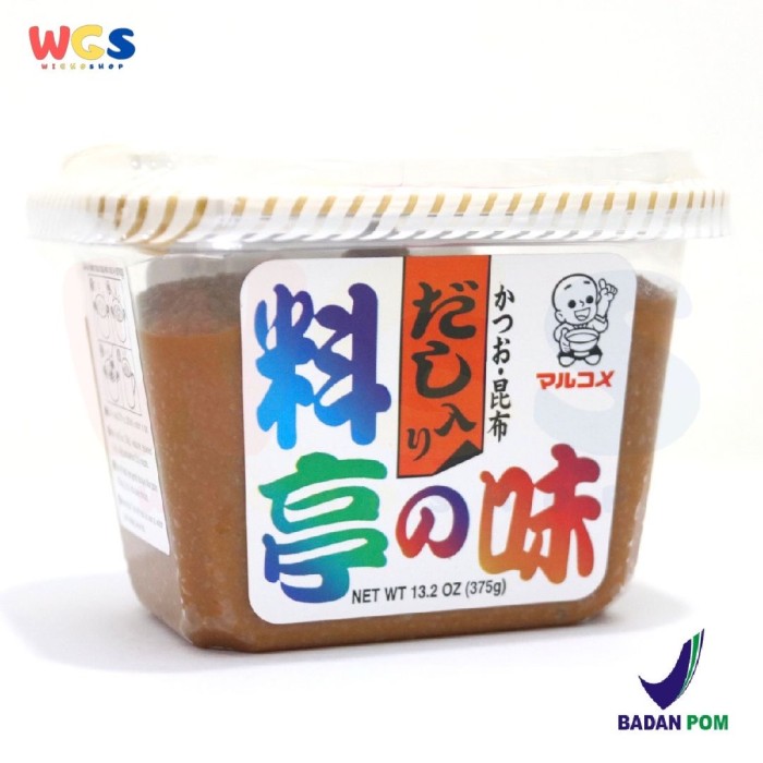 

Ready- Marukome Ryotei No Aji Miso Paste With Dashi 375 Gr - Miso Soup