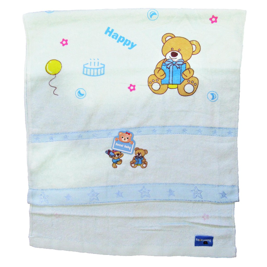 Handuk Bayi Twin Premium Quality - Handuk Bayi Lembut uk 50 x 100 Handuk Serbaguna Twins-VEGASUS