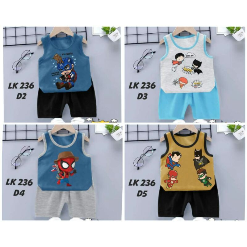 LK236 BAJU MAEN ANAK CWO (bahan kaos printing)