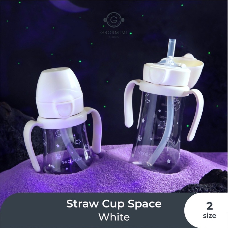 Grosmimi Straw Cup PPSU Ocean &amp; Space 200ml / 300ml