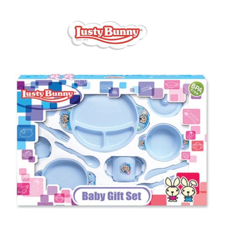 LustyBunny Feeding Set Alat Makan Bayi/ Peralatan Makan Bayi Lustybunny/ Feeding set Lusty bunny/ Pe