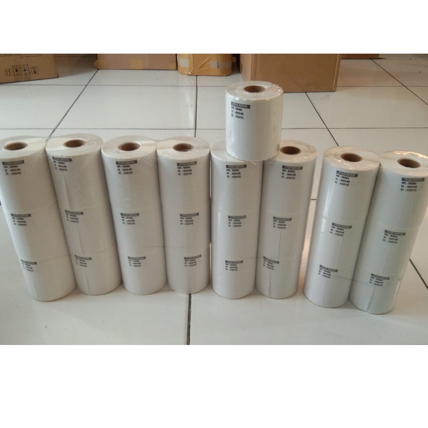 Stiker Label Thermal 78X95 Isi 250 Label Barcode Thermal 78x100 76x60 Xprinter XP360B XP420B XP365B