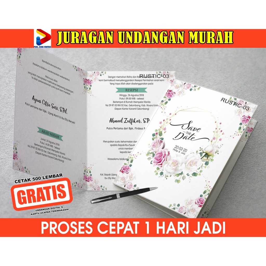 Surat Undanga Pernikahan Undangan Pernikahan Ada Foto Surat Undangan Pernikahan
