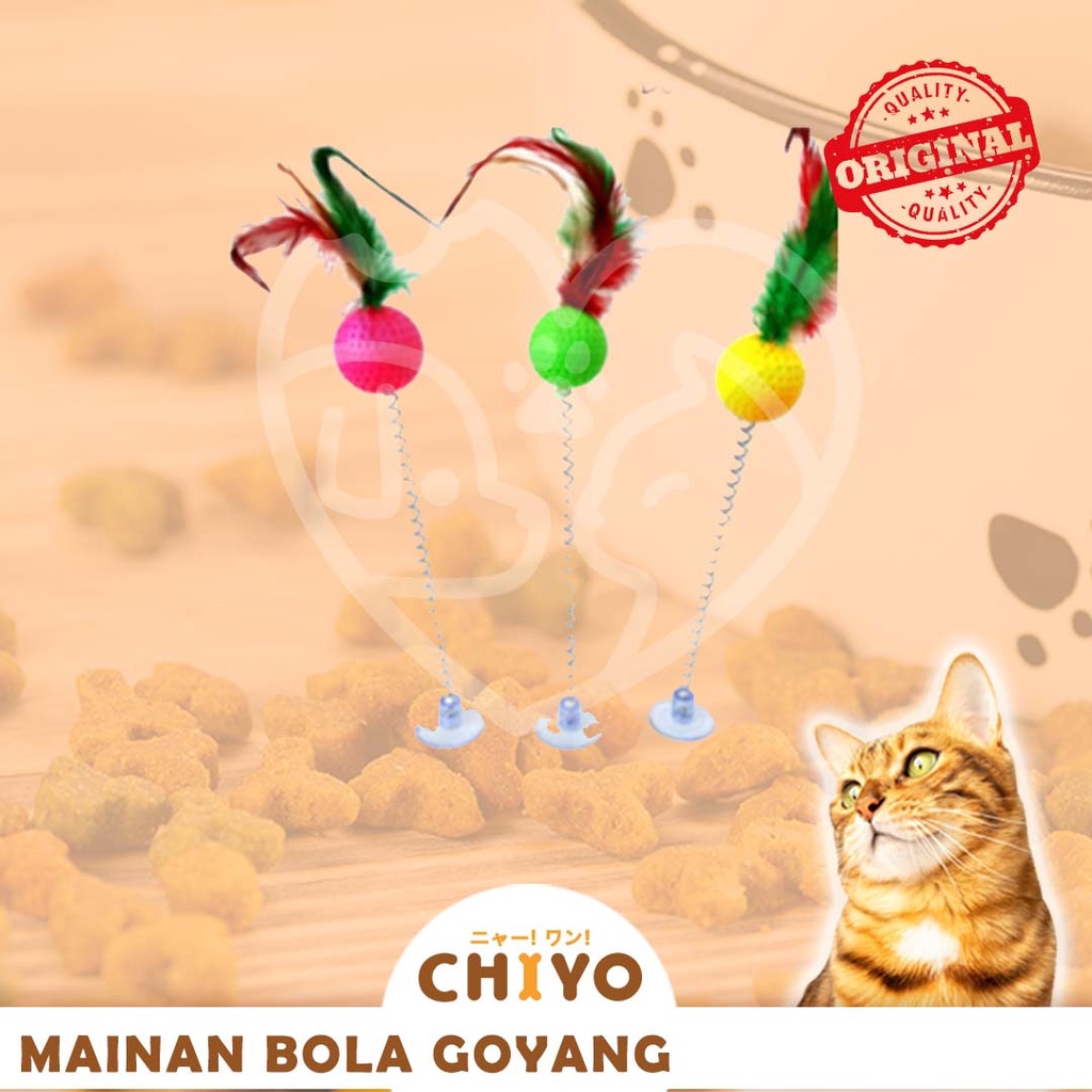 MAINAN KUCING BULU BOLA TIKUS PER GOYANG