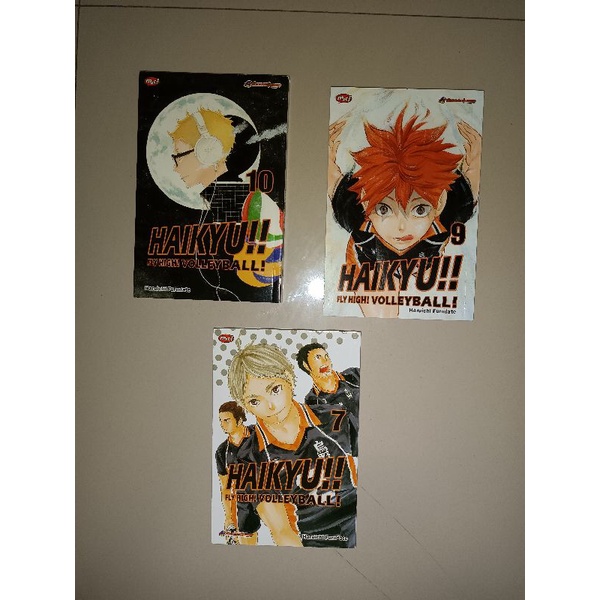 Manga Haikyuu Vol. 7, 9, 10 Indonesia