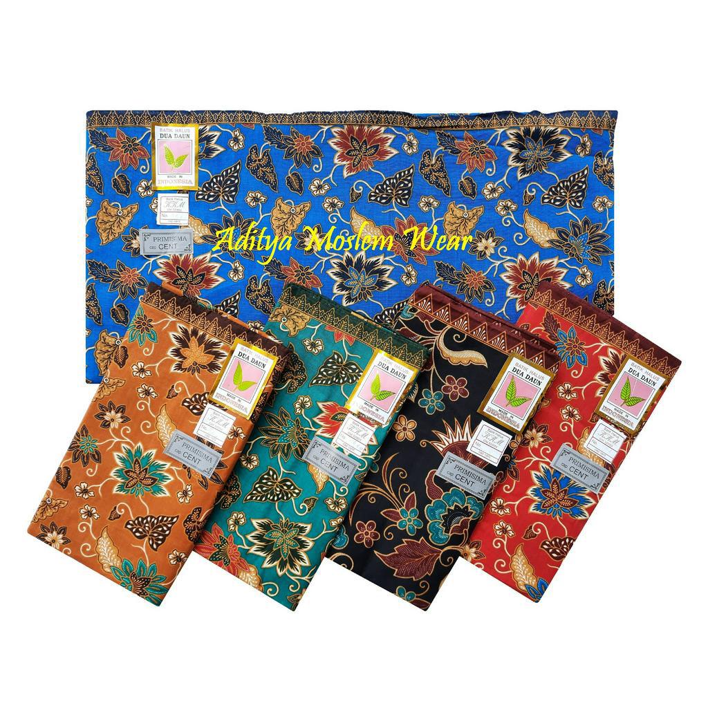 KAIN JARIK BATIK DUA DAUN CAP CENT JARIT KAIN PANJANG SAMPING KEBAT TAPIH
