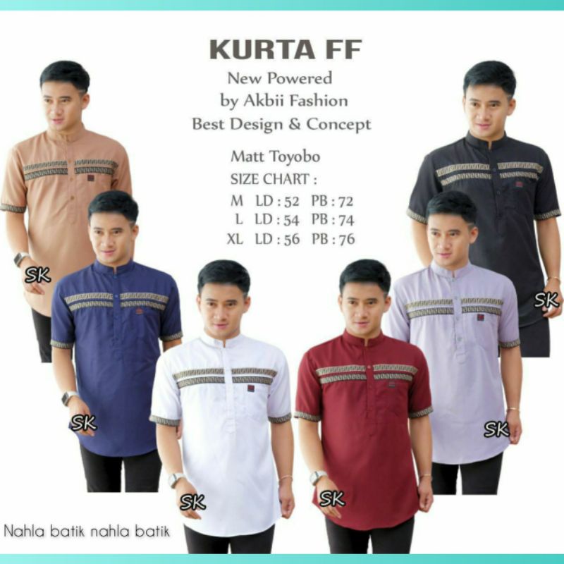 Baju Koko Kurta Dewasa Lengan Pendek Baju Koko Pakistan Premium Koko Kurta FF Termurah 2022