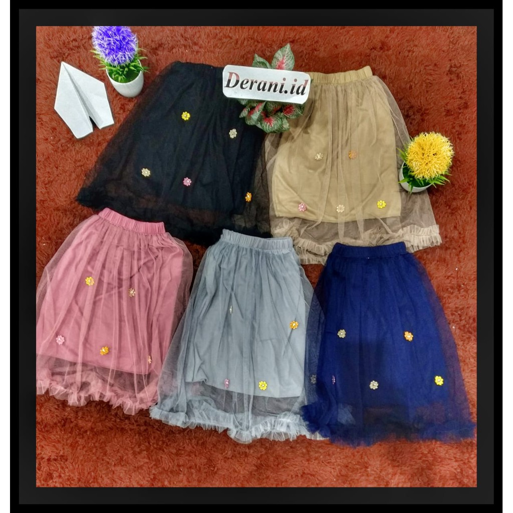 Rok tutu anak rempel bunga (COD) // untuk anak usia 3-8 tahun // Rok tutu terbaru