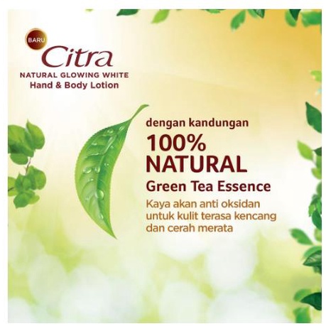 * NCC * CITRA Hand And Body Lotion Bengkoang Green Tea Natural Glowing White Ukuran Sedang dan Kecil