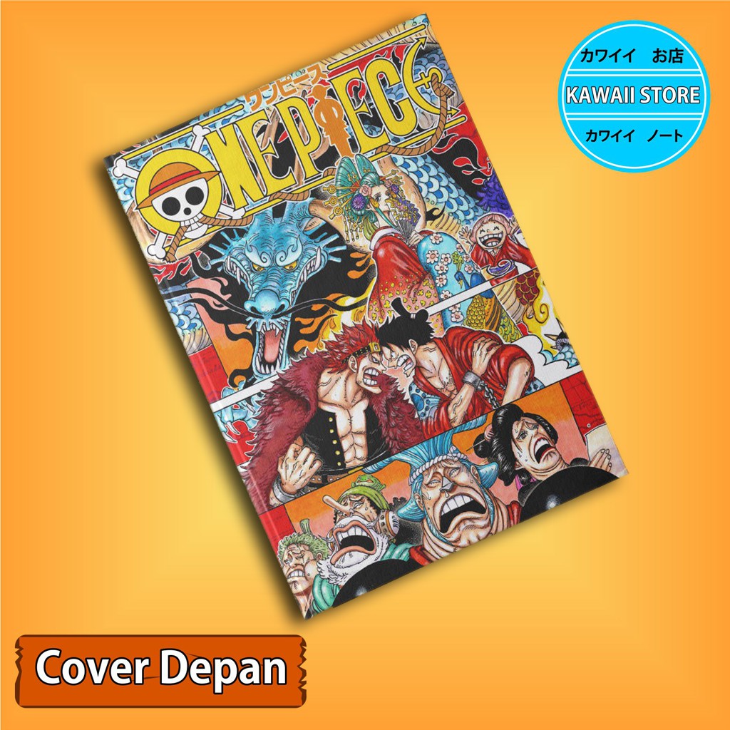 

Notebook / Pocket book Hard Cover Anime One Piece KOMIK COVER WANO ARC uk A5 & A6 / Notes Book