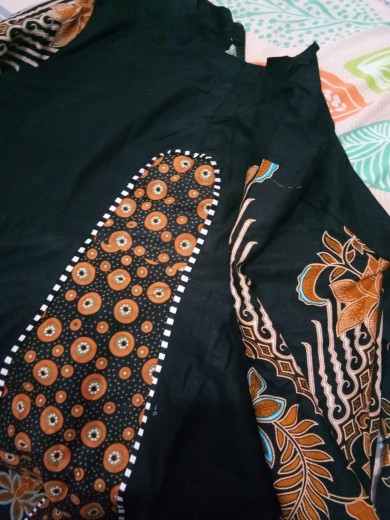 Gamis Batik Modern Murah Katun Halus Kombinasi Truntum, Ori Abiqiya Store Pekalongan Big Size Jumbo