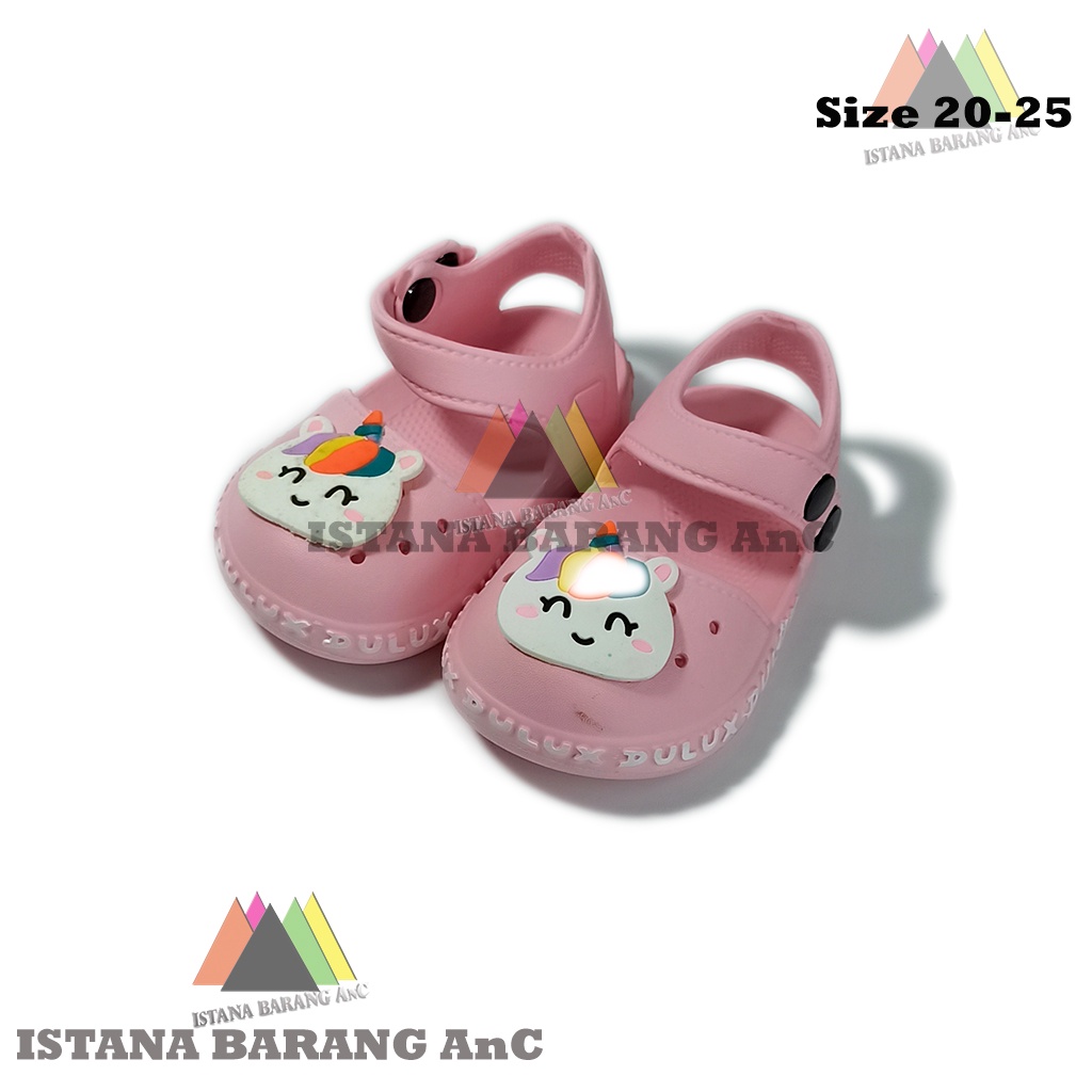 Sandal Anak Baim Balita Motif Unicorn Lucu Dulux 376 D Ukuran 24-29 Sale