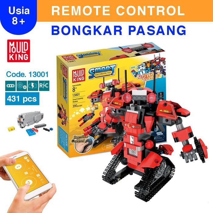 Robot Heavy Army Vehicle Army Vehicle Mainan Anak Mould King Police