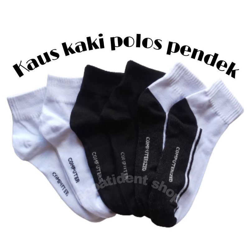 Kaos kaki polos pendek atas mata kaki